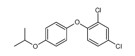 2,4-dichloro-1-(4-propan-2-yloxyphenoxy)benzene结构式