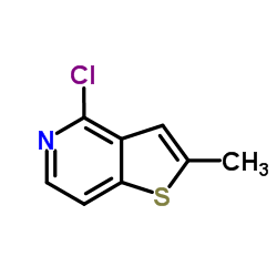 4-氯-2-甲基噻吩[3,2-C]吡啶结构式