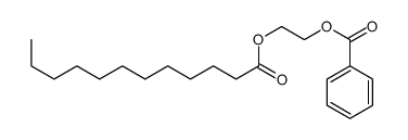 2-dodecanoyloxyethyl benzoate Structure