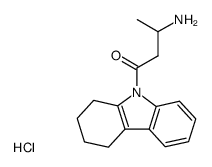3-Amino-1-(1,2,3,4-tetrahydro-carbazol-9-yl)-butan-1-one; hydrochloride Structure