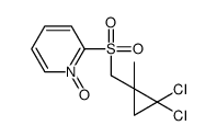 2-[(2,2-dichloro-1-methylcyclopropyl)methylsulfonyl]-1-oxidopyridin-1-ium结构式