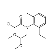 2-chloro-N-(2,6-diethylphenyl)-N-(2,2-dimethoxyethyl)acetamide结构式