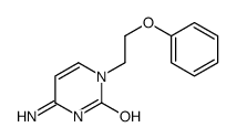 4-amino-1-(2-phenoxyethyl)pyrimidin-2-one结构式