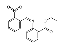 ethyl 2-[(2-nitrophenyl)methylideneamino]benzoate Structure