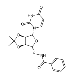 5'-benzamido-5'-deoxy-2',3'-O-isopropylideneuridine Structure