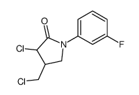 3-chloro-4-(chloromethyl)-1-(3-fluorophenyl)pyrrolidin-2-one结构式