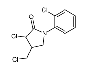 3-chloro-4-(chloromethyl)-1-(2-chlorophenyl)pyrrolidin-2-one Structure