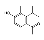 1-(4-hydroxy-3-methyl-2-propan-2-ylphenyl)ethanone结构式