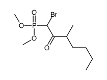 1-bromo-1-dimethoxyphosphoryl-3-methylheptan-2-one结构式