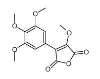 3-methoxy-4-(3,4,5-trimethoxyphenyl)furan-2,5-dione结构式