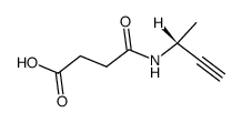 (R)-(+)-N-(1-Methyl-2-propinyl)succinsaeuremonoamid结构式