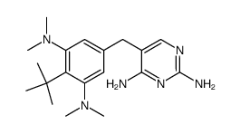 5-(4-tert-butyl-3,5-bis-dimethylamino-benzyl)-pyrimidine-2,4-diamine结构式