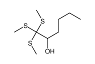 1,1,1-tris(methylsulfanyl)hexan-2-ol Structure