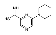 6-piperidin-1-ylpyrazine-2-carbothioamide结构式