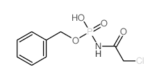 [(2-chloroacetyl)amino]-phenylmethoxy-phosphinic acid结构式