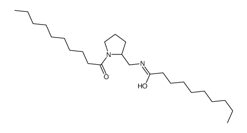 N-[(1-decanoylpyrrolidin-2-yl)methyl]decanamide Structure