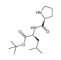 tert-butyl (S)-4-methyl-2-((S)-pyrrolidine-2-carboxamido)pentanoate结构式