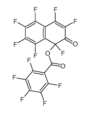 1,3,4,5,6,7,8-Heptafluor-1-pentafluorbenzoyloxy-2-oxo-1,2-dihydronaphthalin结构式