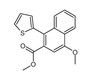 methyl 4-methoxy-1-thiophen-2-ylnaphthalene-2-carboxylate结构式