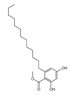 methyl 2,4-dihydroxy-6-tridecylbenzoate结构式