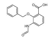 2-benzyloxy-3-formylaminobenzoic acid结构式