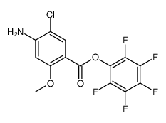 (2,3,4,5,6-pentafluorophenyl) 4-amino-5-chloro-2-methoxybenzoate Structure