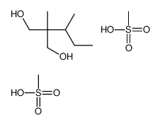 2-butan-2-yl-2-methylpropane-1,3-diol,methanesulfonic acid结构式