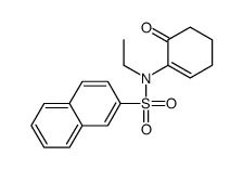 N-ethyl-N-(6-oxocyclohexen-1-yl)naphthalene-2-sulfonamide结构式