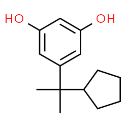 1,3-Benzenediol, 5-(1-cyclopentyl-1-methylethyl)- (9CI) structure