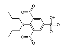 4-(dipropylamino)-3,5-dinitrobenzenesulfonic acid Structure