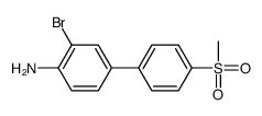 2-bromo-4-(4-methylsulfonylphenyl)aniline结构式
