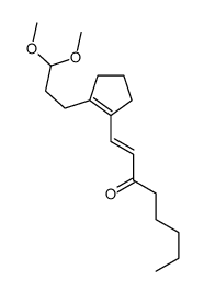 1-[2-(3,3-dimethoxypropyl)cyclopenten-1-yl]oct-1-en-3-one Structure
