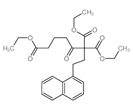 1,5,5-triethyl 7-naphthalen-1-yl-4-oxo-heptane-1,5,5-tricarboxylate structure