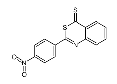 2-(4-nitrophenyl)-3,1-benzothiazine-4-thione结构式