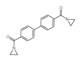 [4-[4-(aziridine-1-carbonyl)phenyl]phenyl]-aziridin-1-yl-methanone结构式