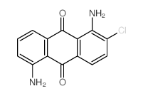 9,10-Anthracenedione, 1,5-diamino-2-chloro-结构式
