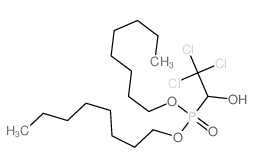 2,2,2-trichloro-1-dioctoxyphosphoryl-ethanol Structure