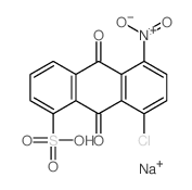 8-chloro-5-nitro-9,10-dioxo-anthracene-1-sulfonic acid Structure