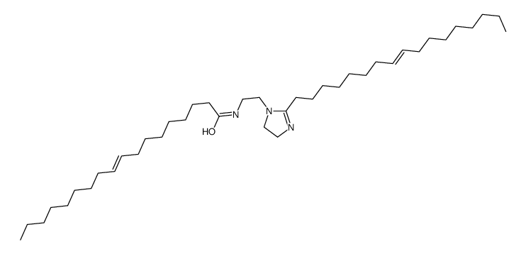 (Z,Z)-N-[2-[2-(8-heptadecenyl)-4,5-dihydro-1H-imidazol-1-yl]ethyl]-9-octadecenamide结构式