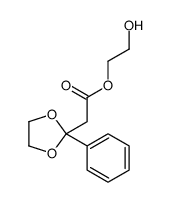 (2-Phenyl-1,3-dioxolan-2-yl)acetic acid 2-hydroxyethyl ester结构式