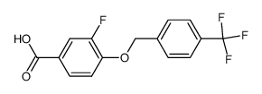 3-fluoro-4-(4-trifluoromethyl-benzyloxy)-benzoic acid Structure
