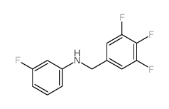 3-氟-N-(3,4,5-三氟苄基)苯胺结构式