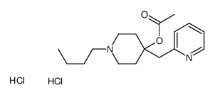 [1-butyl-4-(pyridin-2-ylmethyl)piperidin-4-yl] acetate,dihydrochloride Structure