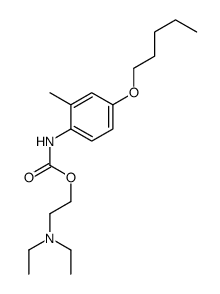 2-(diethylamino)ethyl N-(2-methyl-4-pentoxyphenyl)carbamate Structure