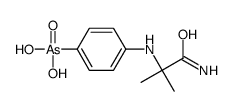 p-[(1-Carbamoyl-1-methylethyl)amino]phenylarsonic acid Structure