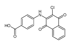 4-[(3-chloro-1,4-dioxonaphthalen-2-yl)amino]benzoic acid Structure