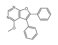 4-methoxy-5,6-diphenyl-furo[2,3-d]pyrimidine Structure