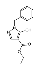 ethyl 1-benzyl-5-hydroxy-1H-pyrazol-4-carboxylate结构式