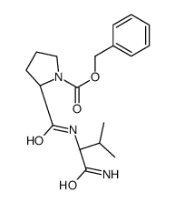 benzyl (2S)-2-[[(2S)-1-amino-3-methyl-1-oxobutan-2-yl]carbamoyl]pyrrolidine-1-carboxylate结构式