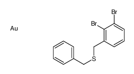 1-(benzylsulfanylmethyl)-2,3-dibromobenzene,gold Structure